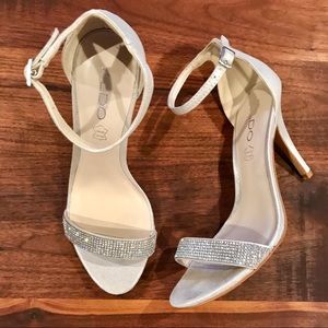 Aldo Silver Strap Sandal - Size 7